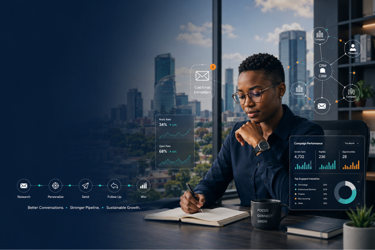 SalesUmpire, B2B sales trends East Africa, selling to African businesses, cold email advantage Africa, sales strategy Kenya Uganda Tanzania Rwanda